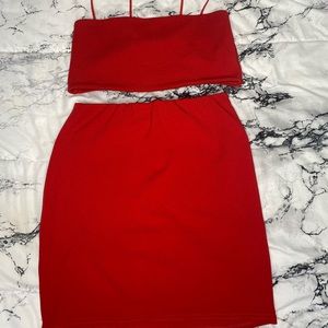 Matching 2 piece skirt set